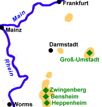 Zum Weinlehrpfad Bensheim
