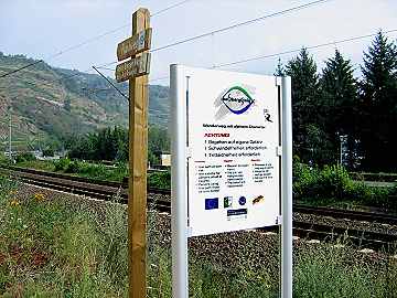 Hinweistafel Oelsbergsteig