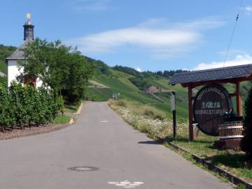 Startpunkt an der Grabkapelle Kesselstatt